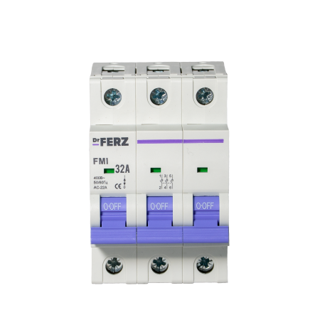 FMI-3P  32A Модульный выключатель нагрузки